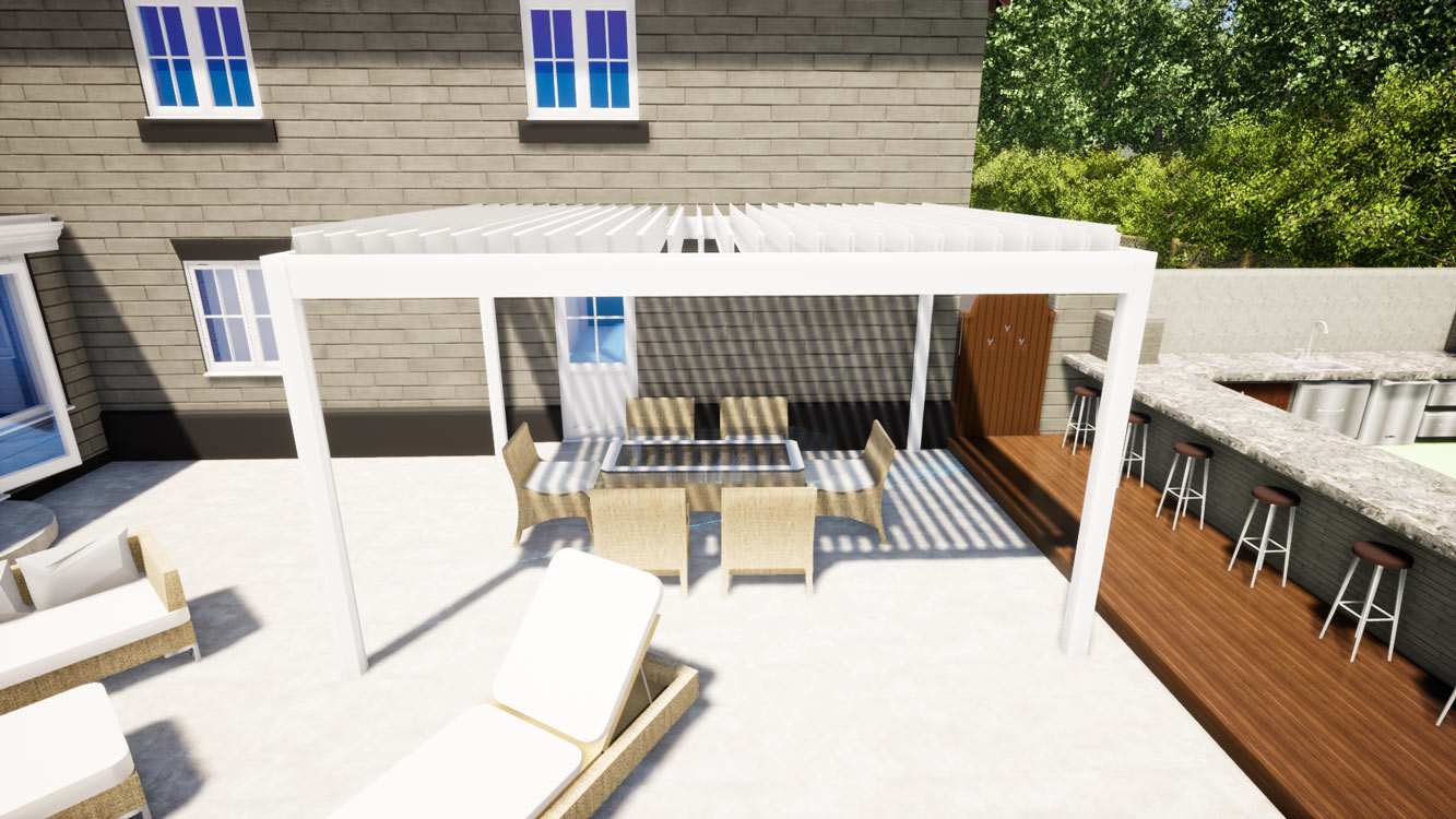 Hallmark Glazed Extensions - Louvered Roof Pergolas