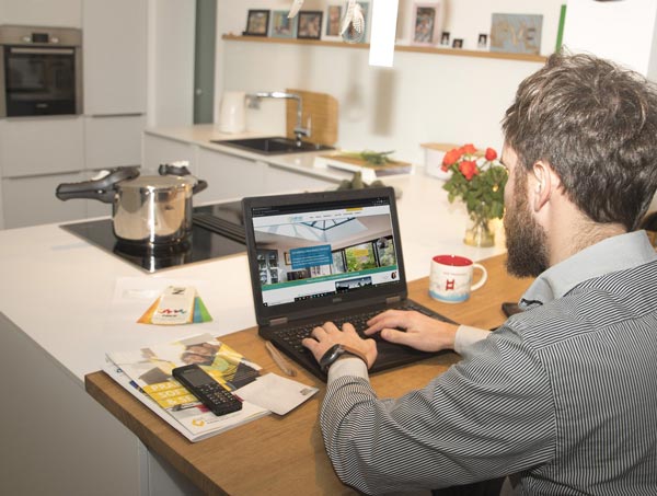 Home Office from kitchen Counter Top Home Office from kitchen Counter Top