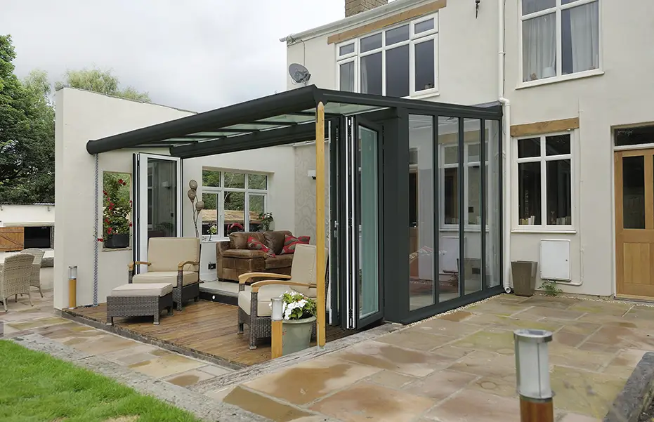 Ultraframe Veranda Grey - Hallmark Glazed Extensions