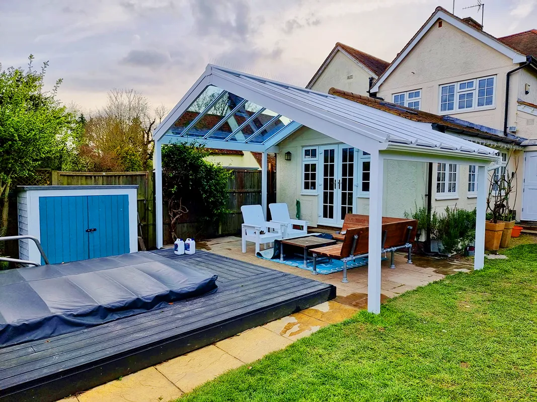 Poolside Glass Roof Veranda - Hallmark Glazed extensions