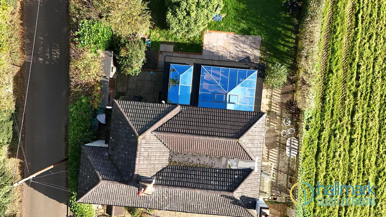Seasoned Oak Orangery-Dual Roof Lantern-Listed Property-Hampshire