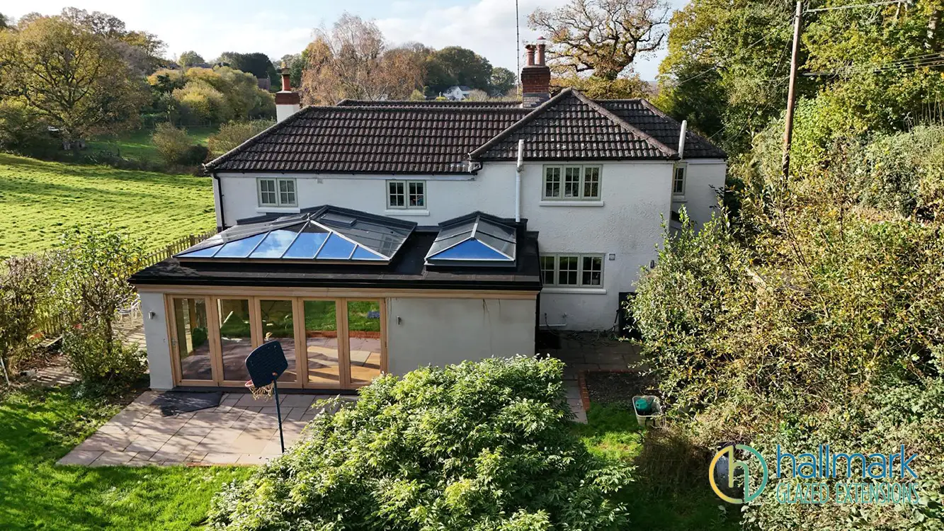 Seasoned Oak Orangery-Dual Roof Lantern-Listed Property-Hampshire
