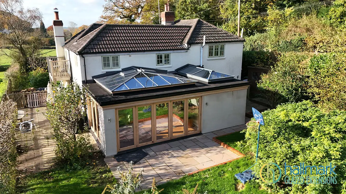 Seasoned Oak Orangery-Dual Roof Lantern-Listed Property-Hampshire