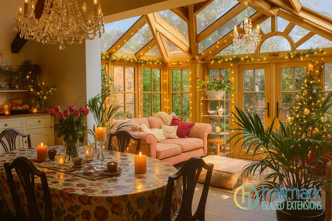 Modern Conservatory Dining Area - Hallmark Glazed Extensions