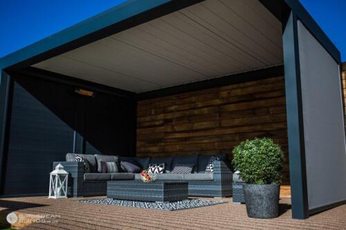 Aluminium louvered roof in Hailsham